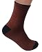Rambutan Men's "Fall Sunset" Seamless Bamboo Socks US 8.5-12.5 (Gold)