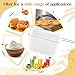 Honeydak 9 Inch Oil Fryer Filters with Stainless Steel Handle Frame, Reusable Fine Mesh Strainer Bag Cooking Oil Filter Separator for Food Maple Syrup Tapping Deep Fryer Pot Kitchen Restaurant