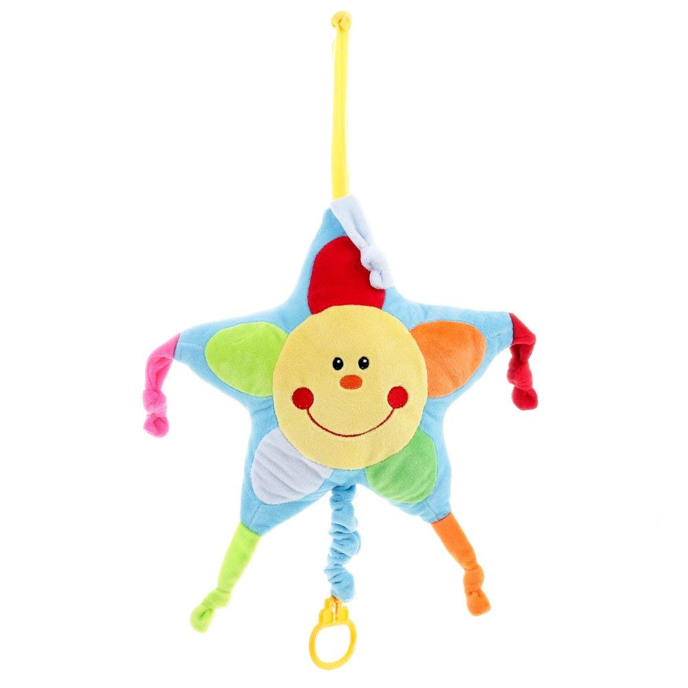 9.5" Smiling Star Baby Pull String Musical Plush Baby Toy