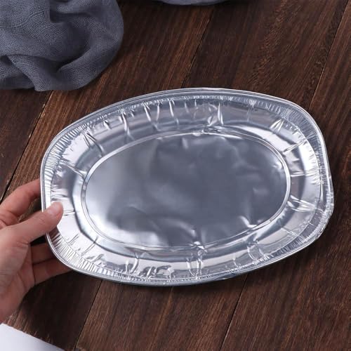 Jednorazowe tacki do grillowania z folii aluminiowej do grillowania, ochrony przed kapaniem, przechowywania żywności, grilla na świeżym powietrzu, pieczenia