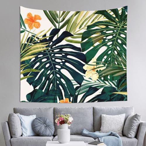 Tapisserie tropicale d'été hawaïenne EdWal 152x130 cm pour deco de chambre