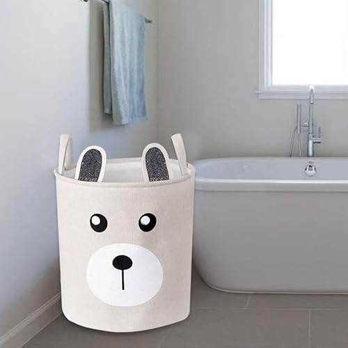 Miniatura 7 de Lavandería basket for children Cartoon Nursery Bag Bin Bin Foldable Basin Toys Organizer APRICOT Cot of the Clothing