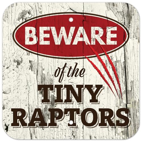 Beware Of The Tiny Raptors�T�C���v���p�e�B�T�C�����^���u���L�T�C��12X12�C���`