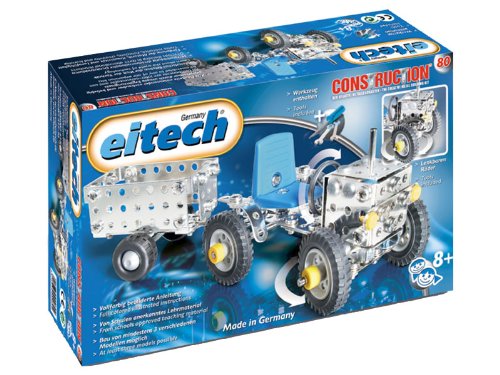 Eitech 00080 - Metallbaukasten Starter Set Traktor mit Lenkung