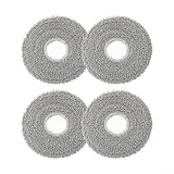Gdfnmogo Paño de limpieza piezas de repuesto para aspiradora Cecotec 11090, compatible con Conga 11090 Spin Revolution, paquete de 4 o 10 mopa gris C (4 piezas)