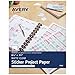Avery Sticker Project Paper, 8.5 x 11 Inches, Clear, Pack of 10 (04383)