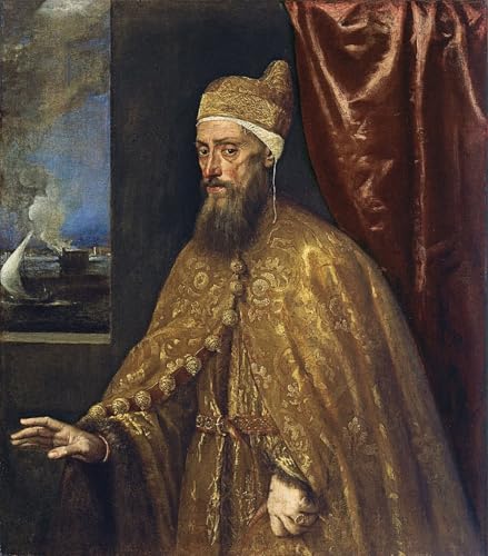 Imprimé Sur Toile Portrait du Doge Francesco Venier Affiche 60x90cm