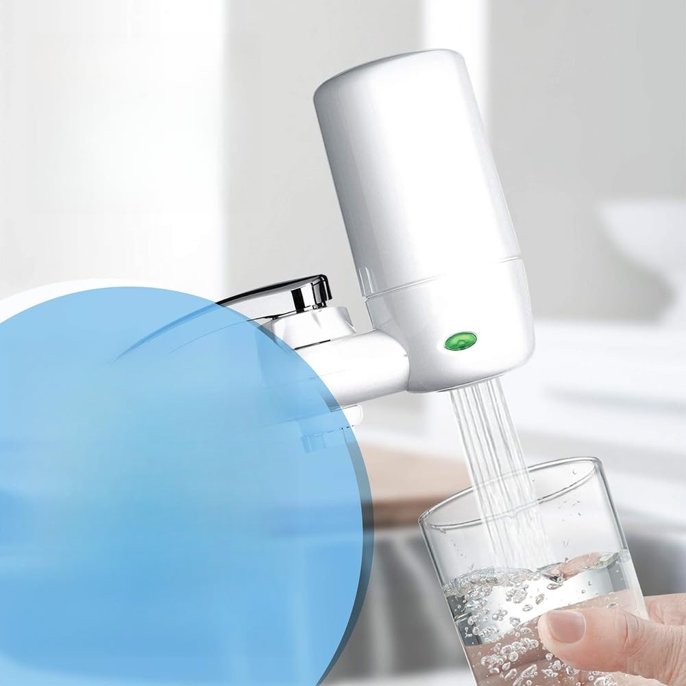 Cartuccia filtrata per rubinetto con carbone attivo per filtro dell'acqua, rubinetti da cucina standard, rimuove sedimenti e particelle grandi, migliora il gusto e la qualità dell'acqua (6 pezzi)