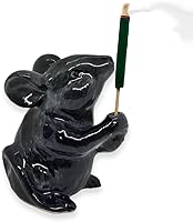 Vista 14 de Pez de oro blanco rojo naranja elegante de cerámica para incienso artística coleccionable para coleccionistas adultos, regalo de acento sofisticado