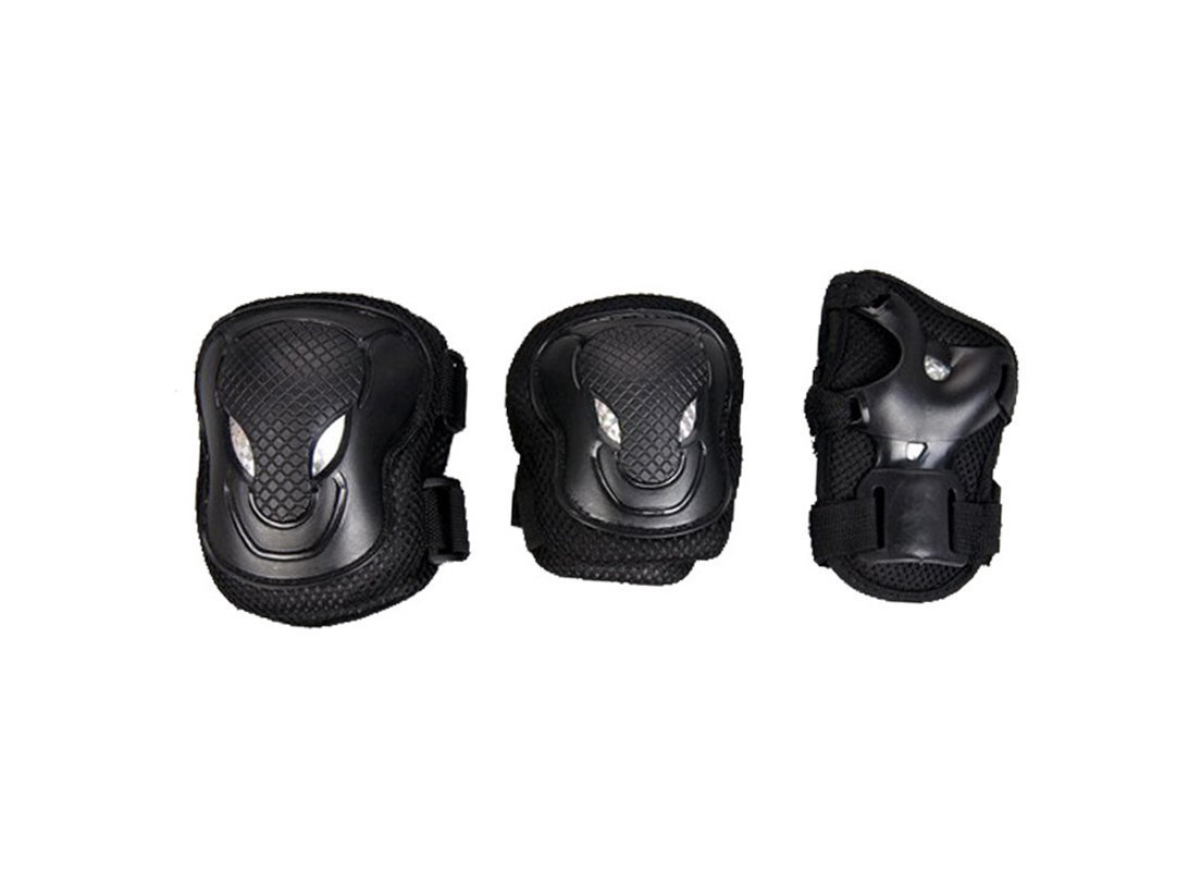 Kit De Protection 6 En 1 Pour Sports - Genouillères, Coudières, Protège-poignets Taille L, Rembourrage EVA, Réglables, Pour Skate, Vélo, Rollers