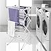 BLACK+DECKER 3 Tier Expandable Collapsing Foldable Laundry Rack for Air Drying Clothing, Space Saving Heavy Duty Lightweight Metal Drying Rack(White)