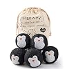 hanwey 6 XL wasdrogerballen van wol voor de droger, natuurlijke wasverzachter, energiebesparend en tempo…