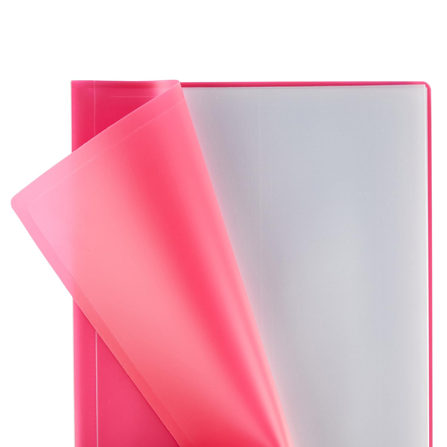 Grafoplas - Folder, Folio Size, PP, Translucent Polyplast, PP Caps 20 Pink - Image 3