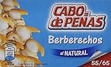 Producto natural que contiene solo berberechos, agua y sal