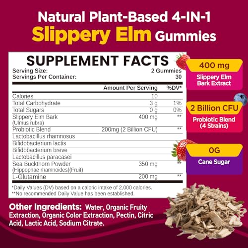 NATISLAND Slippery Elm Gummies
