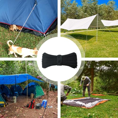 Corda Paracord, Corda de para serviço pesado | Corda de nylon longa e forte de 100 pés,Corda de barr