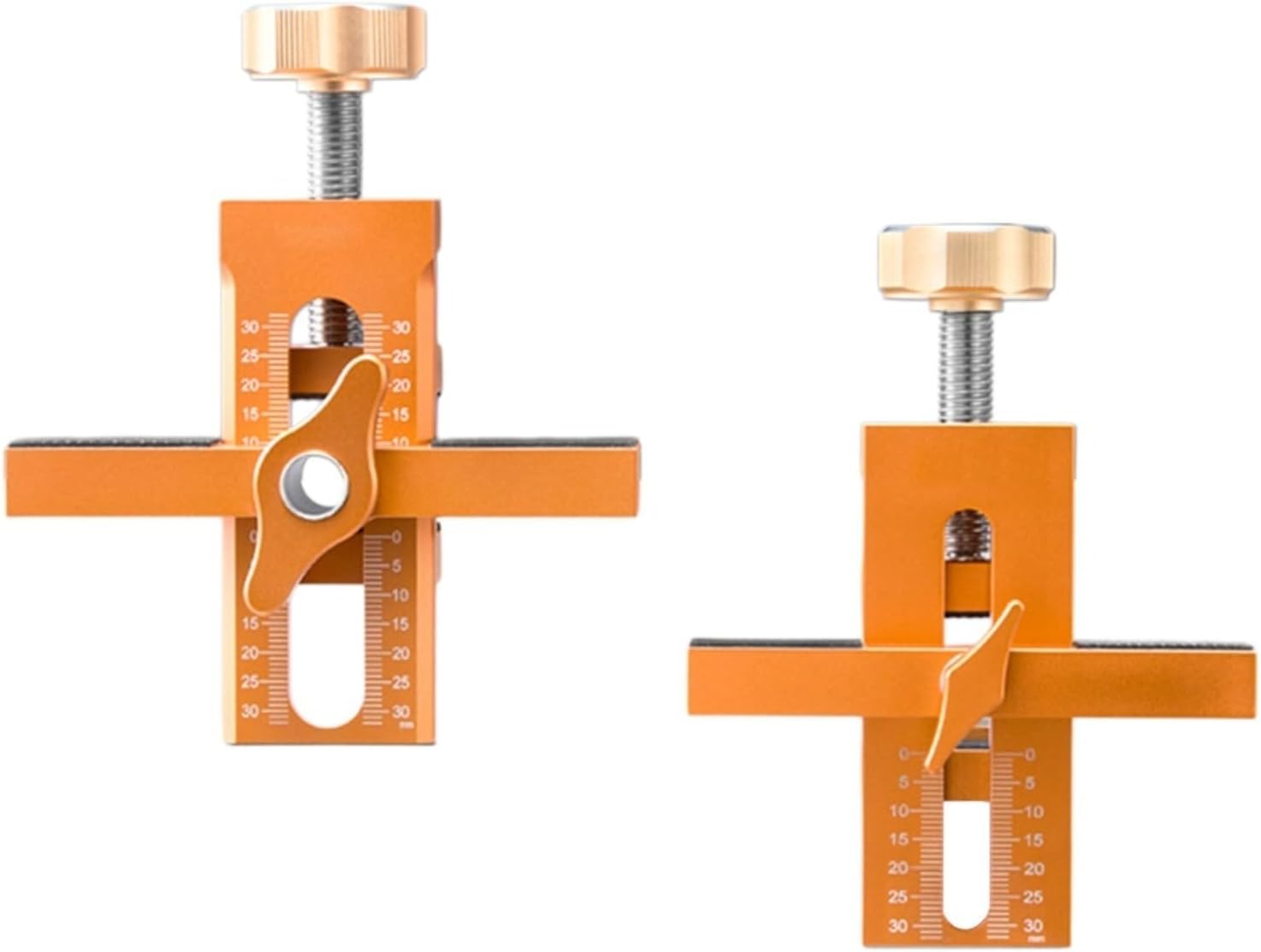 Cabinet Door Installation Positioner Jig - Adjustable Cabinet Door Positioning Tool, Aluminum Alloy Cabinet Installation Tools, Cabinet Clamps for Installing Cabinets, Cabinet Door Mounting Jig(A)