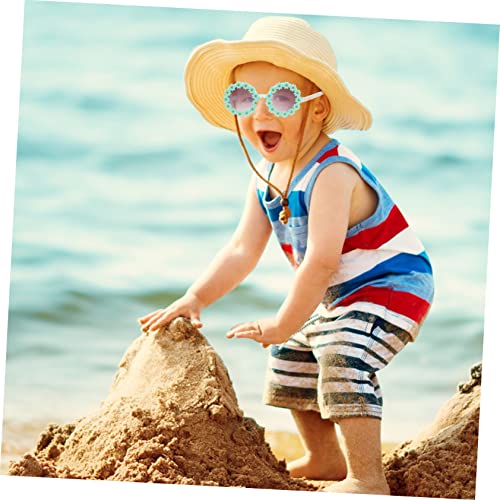 FRCOLOR Boy Girl's Flower Sunglasses Adorable Sunshades Polarized Lenses for Stage Costumes3