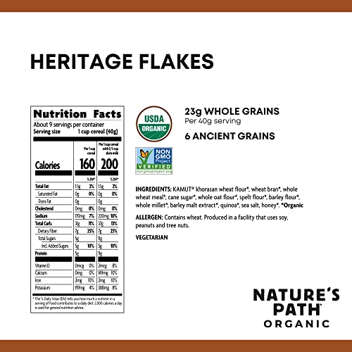 Nature's Path Organic Heritage Flakes Cereal, 13.25 Ounce (Pack of 6) - Thumbnail 2