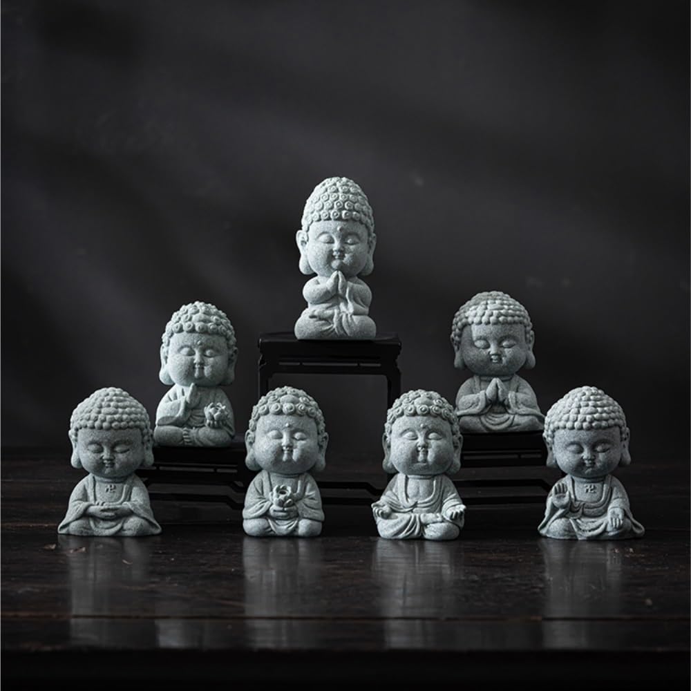 Cascada De Incienso Quemador de Incienso Estilo Chino con Forma Buda pequeño y Creativo for el hogar, Escritorio, Adornos for Mascotas té Quemador De Incienso De Reflujo(B)
