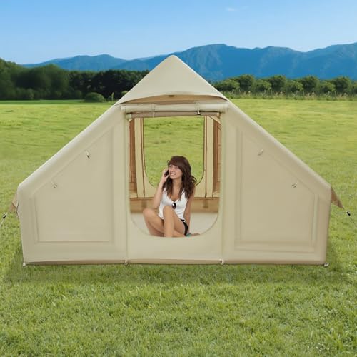 Carpa inflable para camping DNYSYSJ 4 personas miniatura 2