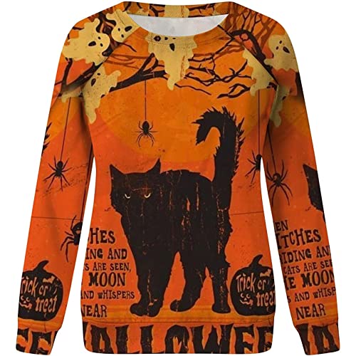 ONHUON Suéteres para mulheres moletom com capuz longo, camisas de manga comprida com estampa de rena