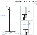 Suptek 34.1”-44.7“ Height Adjustable Speaker Stands Set of 2 Bookshelf Speaker Stand Pair for Universal Satellite Speakers, for Bose Polk JBL Sony Yamaha - 22 lbs Capacity per Stand, SFM001 gallery image