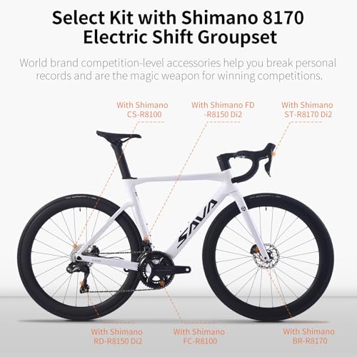 SAVADECK Carbon Fiber Road Bike, 24 Speeds Shifting Road