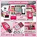 VOPOGLNE Cash Register Playset Toy for Kids, Real Calculator Register, Pretend Play Store with Music, Scanner, Play Money, Food, Preschool Learning Toy Playset Gift for Toddler Boy Girl