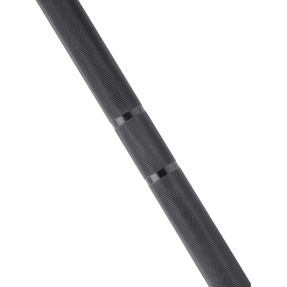 Barra Olímpica Profesional 220 cm – 50 mm – 8 Rodamientos por Lado – Carga Máxima 454 kg – 20 kg – Powerlifting, Cross Training y Halterofilia – Color Negro – Fitness Tech