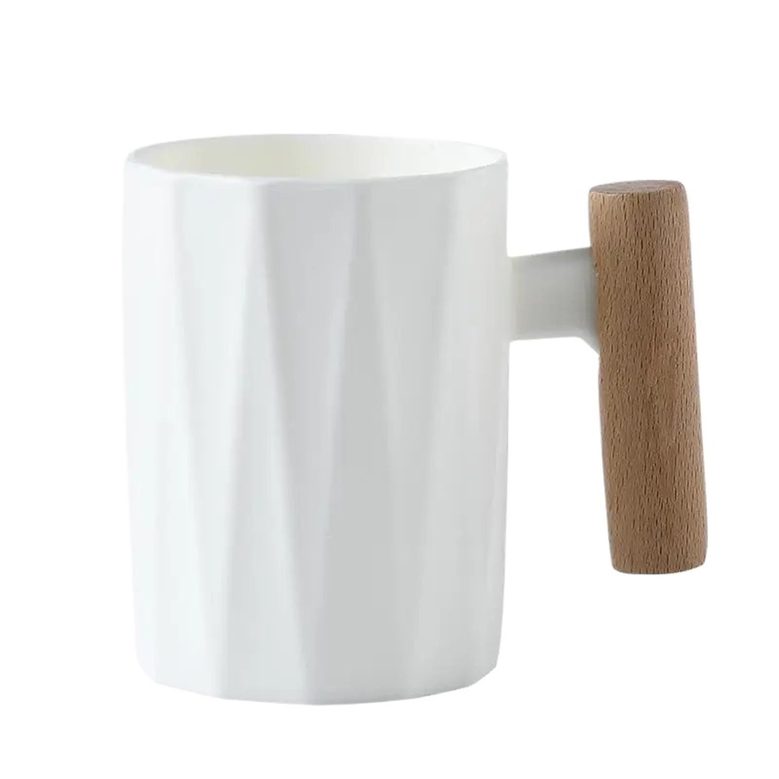 2Pcs Mouthwash Cup Sense Wood Handle Brushing And Washing DormitorySimple Household Couple Toothbrush for Toothbrushes(White)