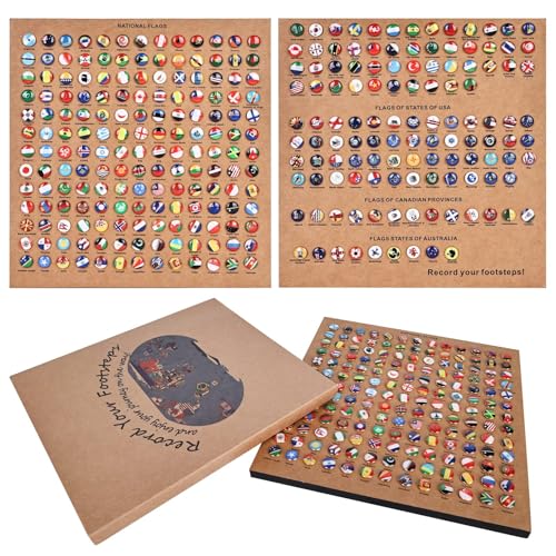 291 Unidades de Chinchetas Con Bandera Nacional, Alfileres de Arroz, Pines Decorativos para Mapas de País, Placas de Corcho, Pines de Empuje de Metal, Alfileres Creativos para Tablero 🔥