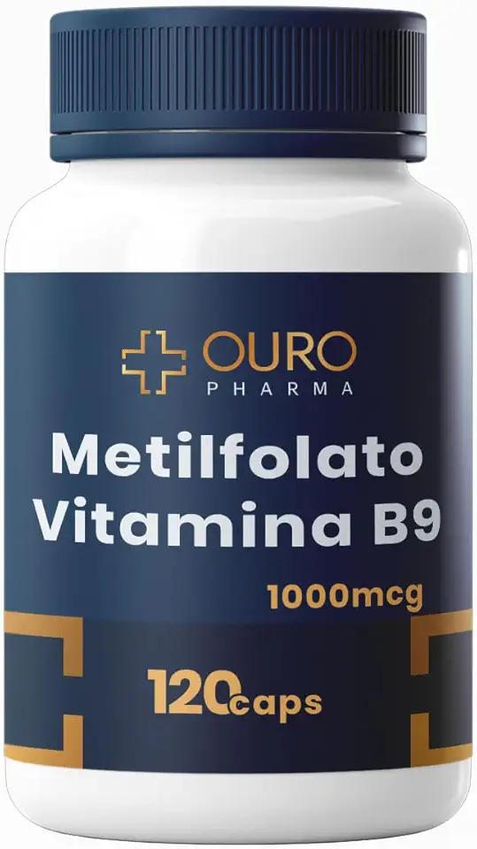 Metilfolato Vitamina B9 1000mcg - 120 cápsulas