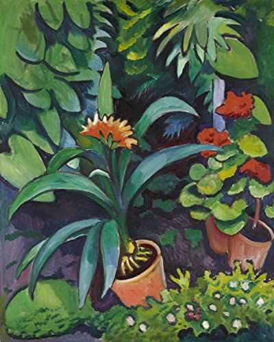 Image Sur Toile Fleurs dans le jardin Macke poésie murale