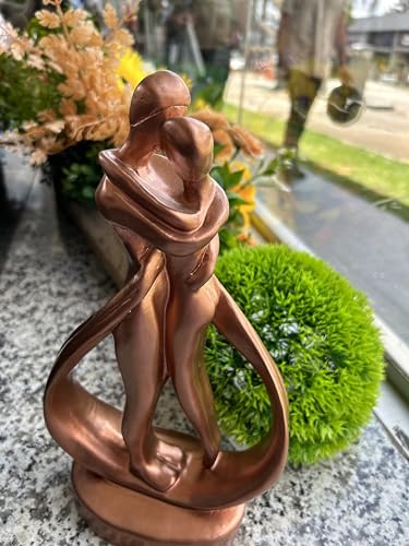DECORAÇÃO DE LUXO - Casal Apaixonado em Cobre PREMIUM M - Feita no Brasil