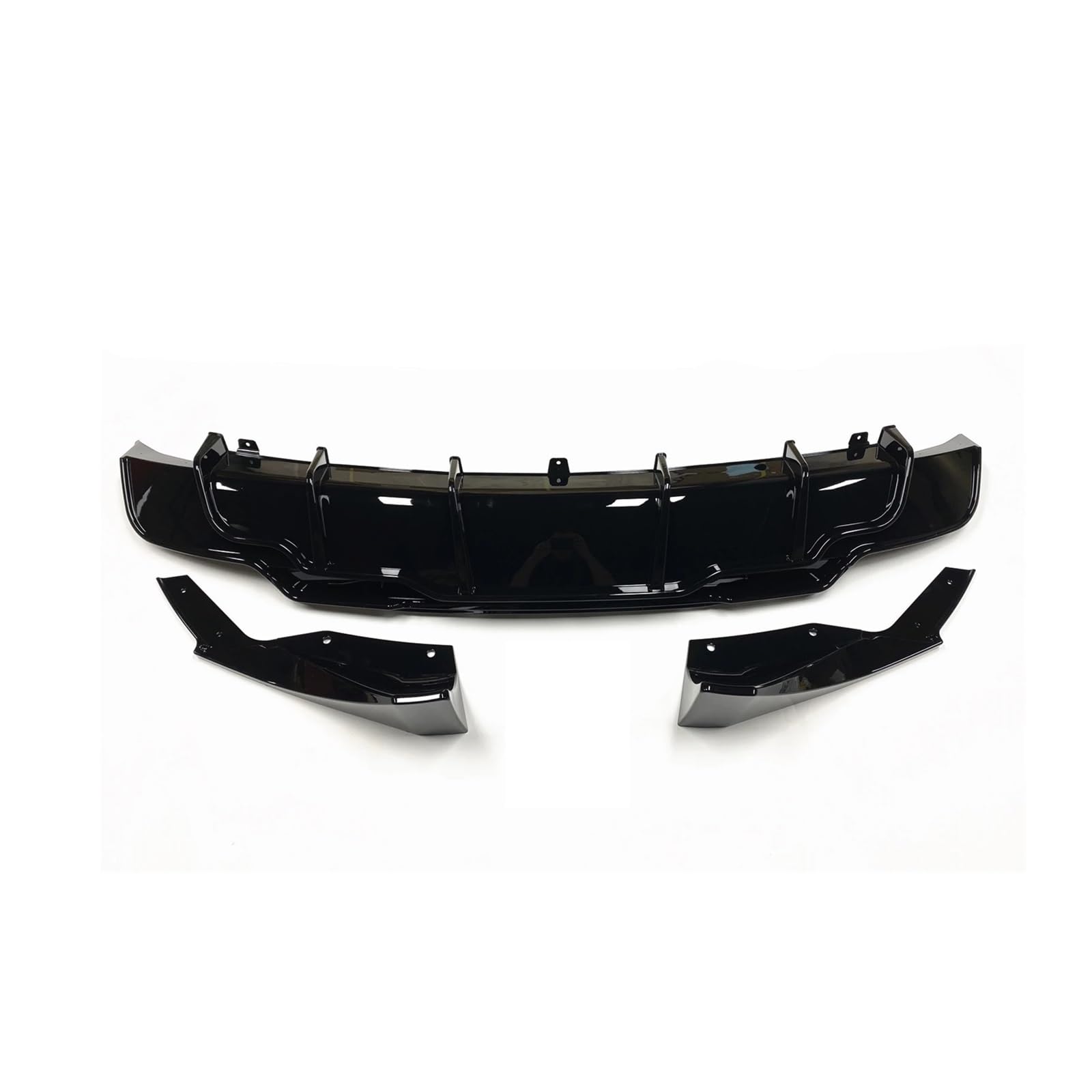 Compatible For Tesla Model 3 Sedan 2017-2023 4-Door Rear Bumper Diffuser Lip ABS Carbon Fiber Look/Gloss Black Boot Splitter Spoiler Plate(Glossy Black)