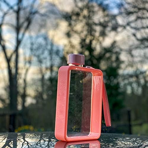 H2O2 380ml Flat Reusable Water Bottle BPA-Free Black/White/Pink