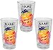 Produktbild alles-meine.de GmbH 12 TLG. Set - Trinkgläser - Urlaub & Summer Beach - incl. Name - 310 ml - aus Glas - Gläserset - Cocktailgläser - bunt/Sommergläser - 12 teilig - Partyb..
