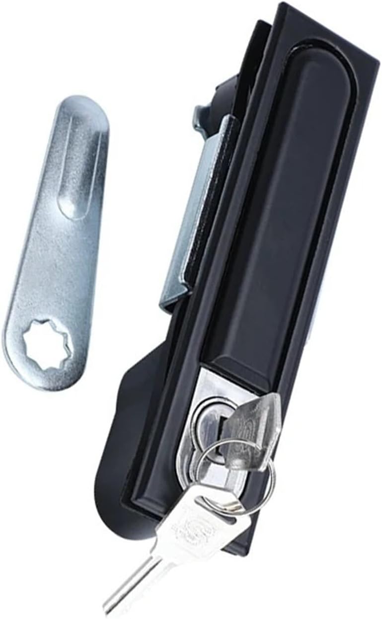 MS490-1 Switch Control Cabinet Lock Iron Cabinet Square Cabinet Lock Distribution Box Flat Lock 1Pcs