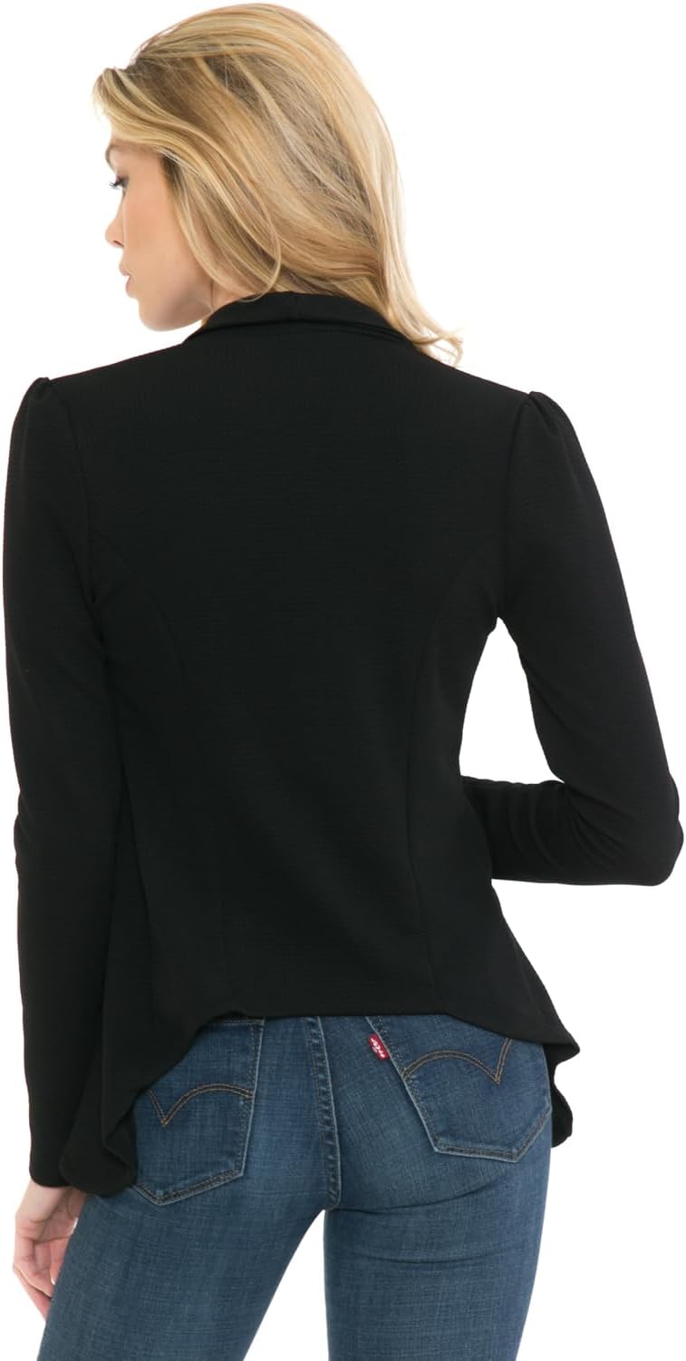 SSOULM Women's Casual Stretch Blazer - Professional Notch Lapel Work Office Jacket, Lightweight All-Day Comfort (S-3XL) - Image 9