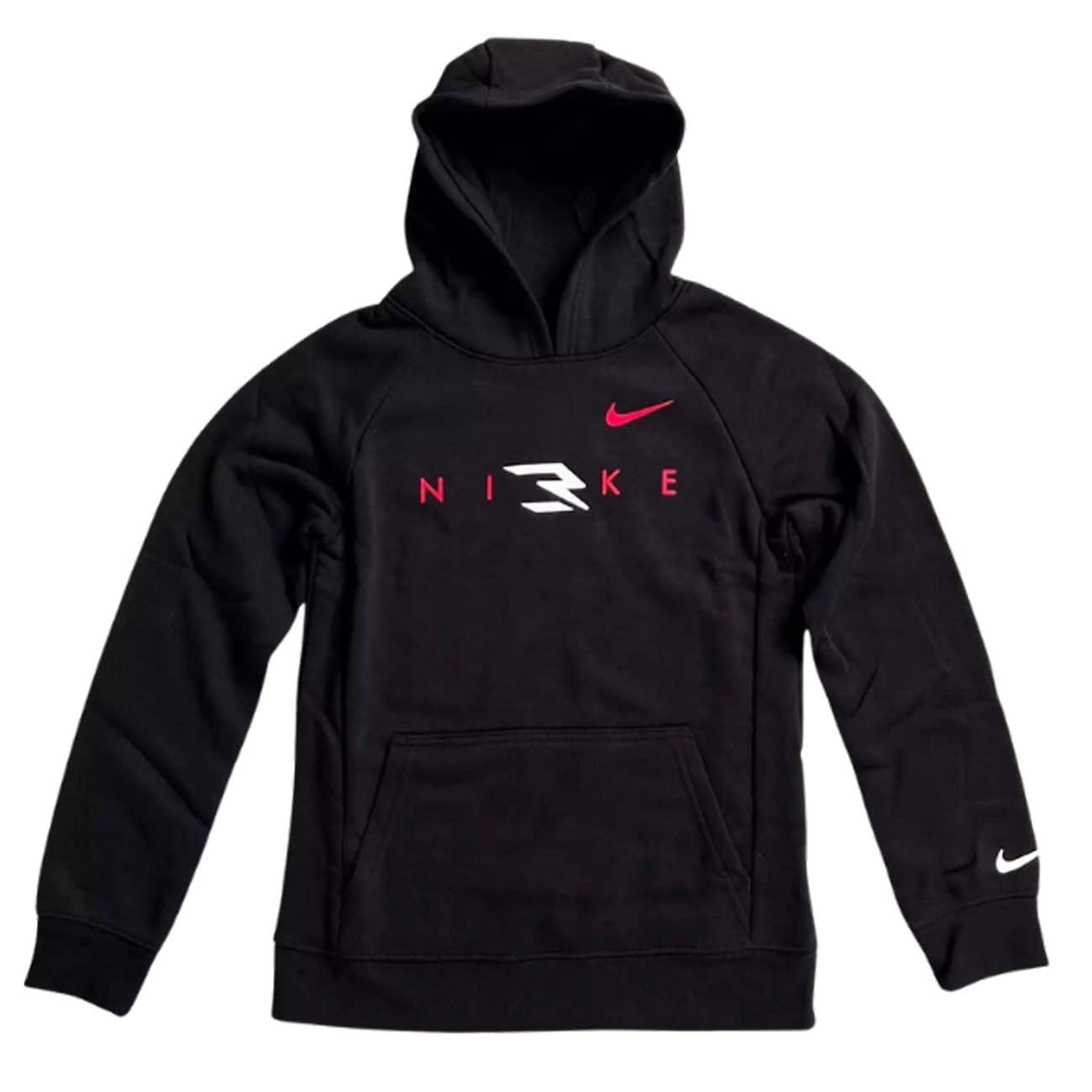 Nike 3Brand - Sudadera para niños con capucha negra