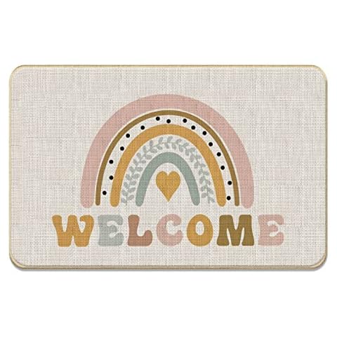 DOTAIN Bohemia Rainbow Welcome Doormat Cover