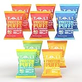 NEW Taali Protein Puffs (Variety 10-Pack) | Plant Based Proteins: Chickpeas, Soy, Sorghum & Lentils | Crunchy Baked Snacks, Light & Filling | Gluten Free | 0.9oz Single-Serve Bags