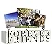 Malden International Designs Tabletop Photo Clips Wood Block Forever Friends Picture Holder, 3 Option, White