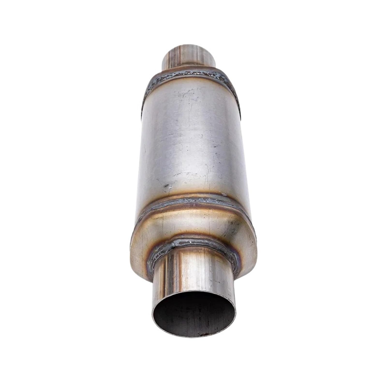 Car Exhaust Muffler Pipe Rezonator samochodowy ze stali nierdzewnej Wewnętrzna spiralna rura tłumika 3-calowy wlot Tłumik Samochodowy