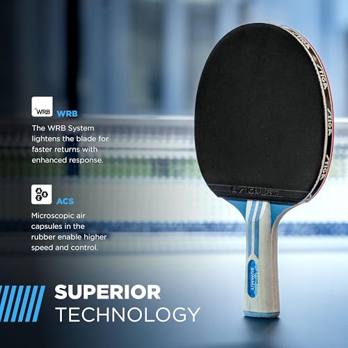 Image of STIGA Ping Pong Paddles - 2mm Tournament-Approved Sponge - Flared Handle for Enhanced Control - Competitive Table Tennis Racket for Family Fun - Multiple Styles & Performance Levels Available