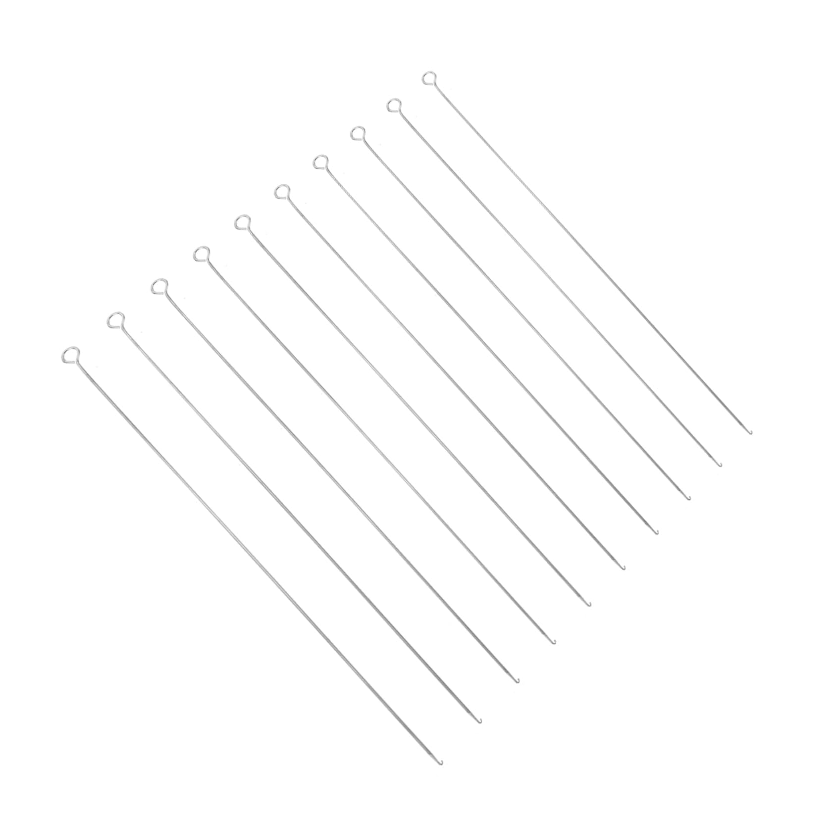 AUTSUPPL 10Pcs Stainless Steel Beading Needles Fine DIY Beading Accessories for Jewelry Making for Quick Bead Threading and Craft Projects