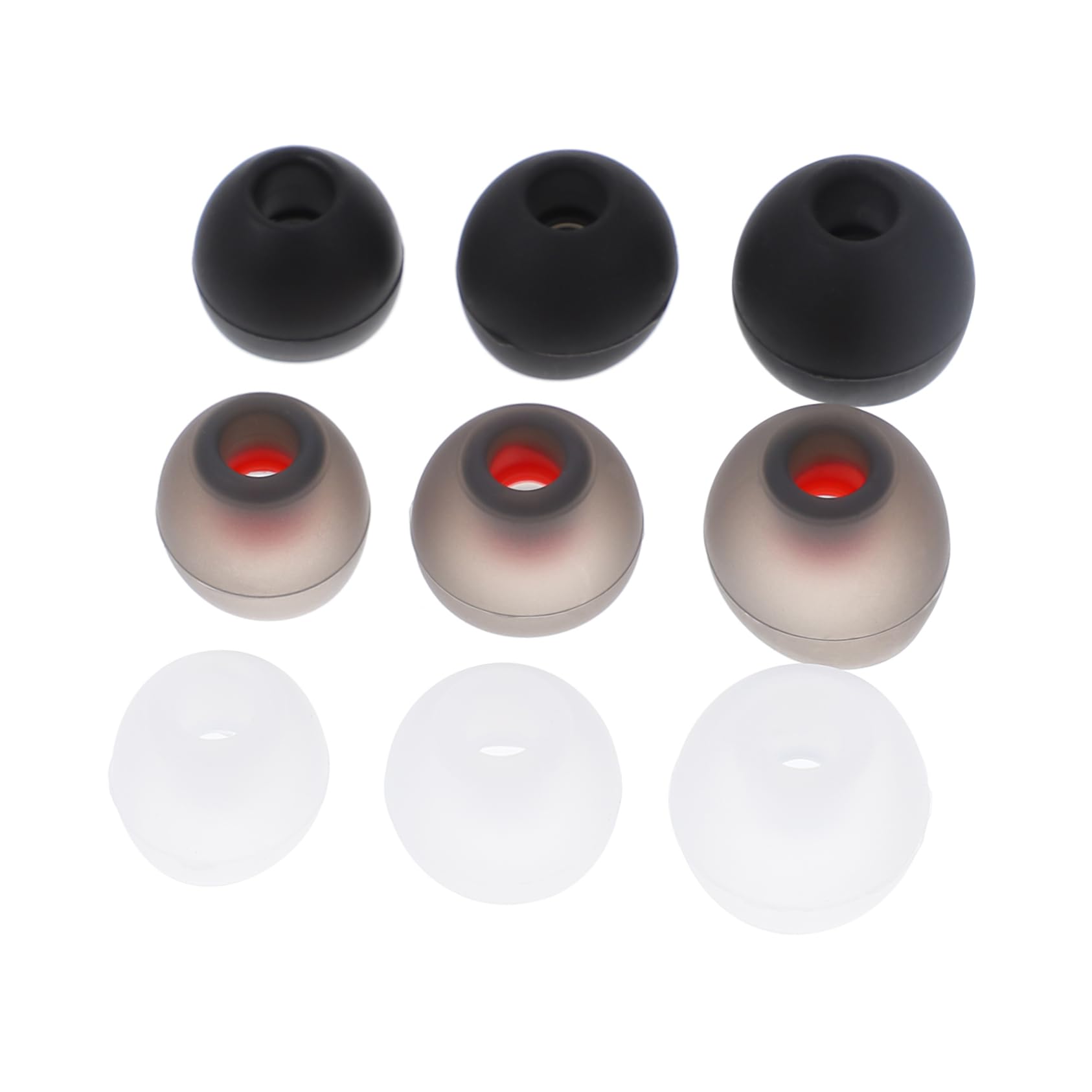 NULYLU 36pcs Silicone Earplug Cap Extra Small Earbud Tips Replacement Earbuds Tips