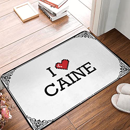 FJHG Felpudo para entrada al aire libre, con texto en inglés 'I Love Caine' (40 x 60 cm)