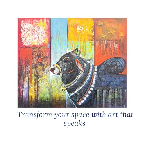 Image of Mystical Bull Nandi(नन्दि) 500 Pieces Premium Wooden Jigsaw Puzzle for Adults and Kids 12+ Years | Indian Artwork Puzzle with Unique Cuts for Gifting | Gifts for Adults Art Lovers